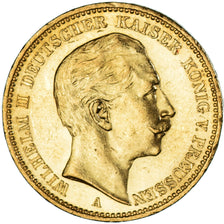 Moneta, Stati tedeschi, PRUSSIA, Wilhelm II, 20 Mark, 1896, Berlin, SPL-, Oro