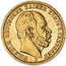 Coin, German States, PRUSSIA, Wilhelm I, 20 Mark, 1873, Hannover, AU(50-53)