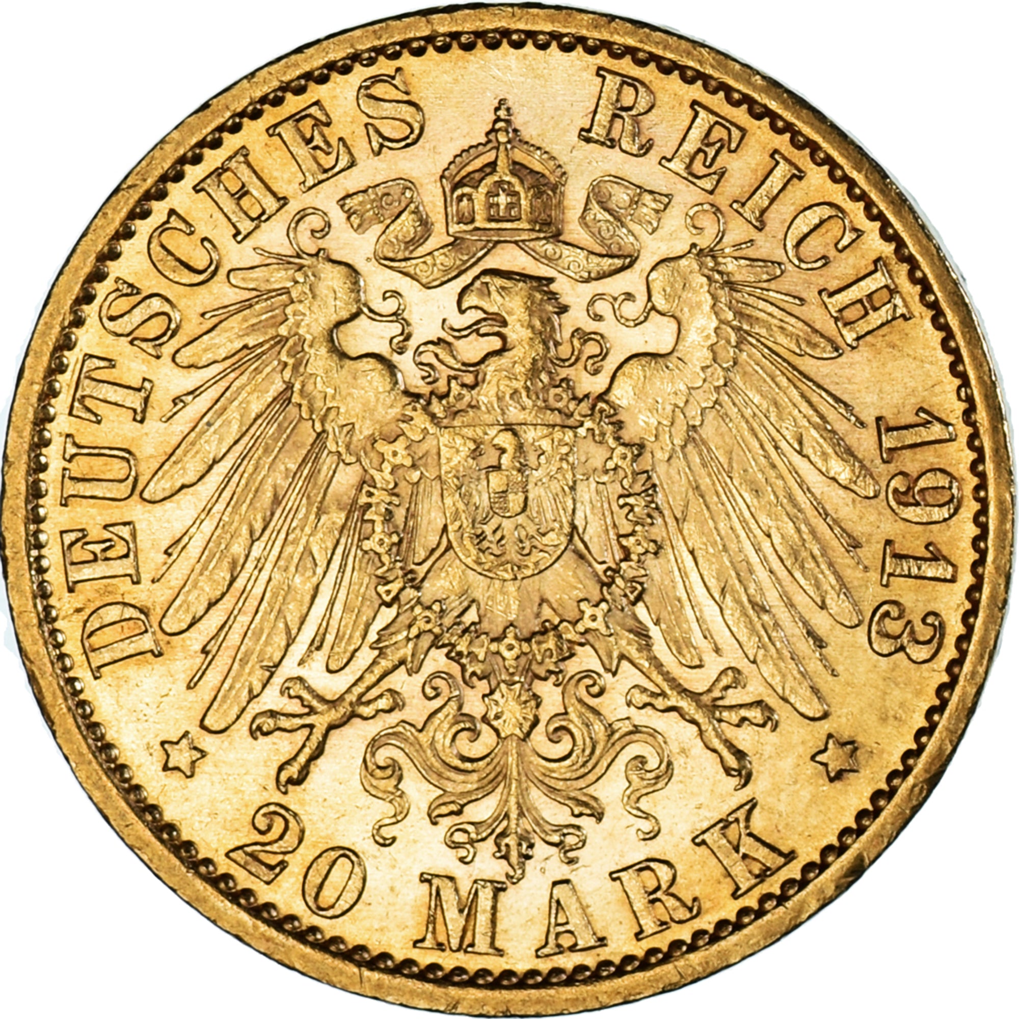 Monnaie, Etats allemands, PRUSSIA, Wilhelm II, 20 Mark, 1913, Berlin, SUP, Or