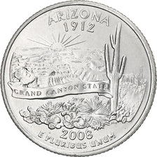 United States, Quarter, 2008, U.S. Mint, Copper-Nickel Clad Copper, MS(63)