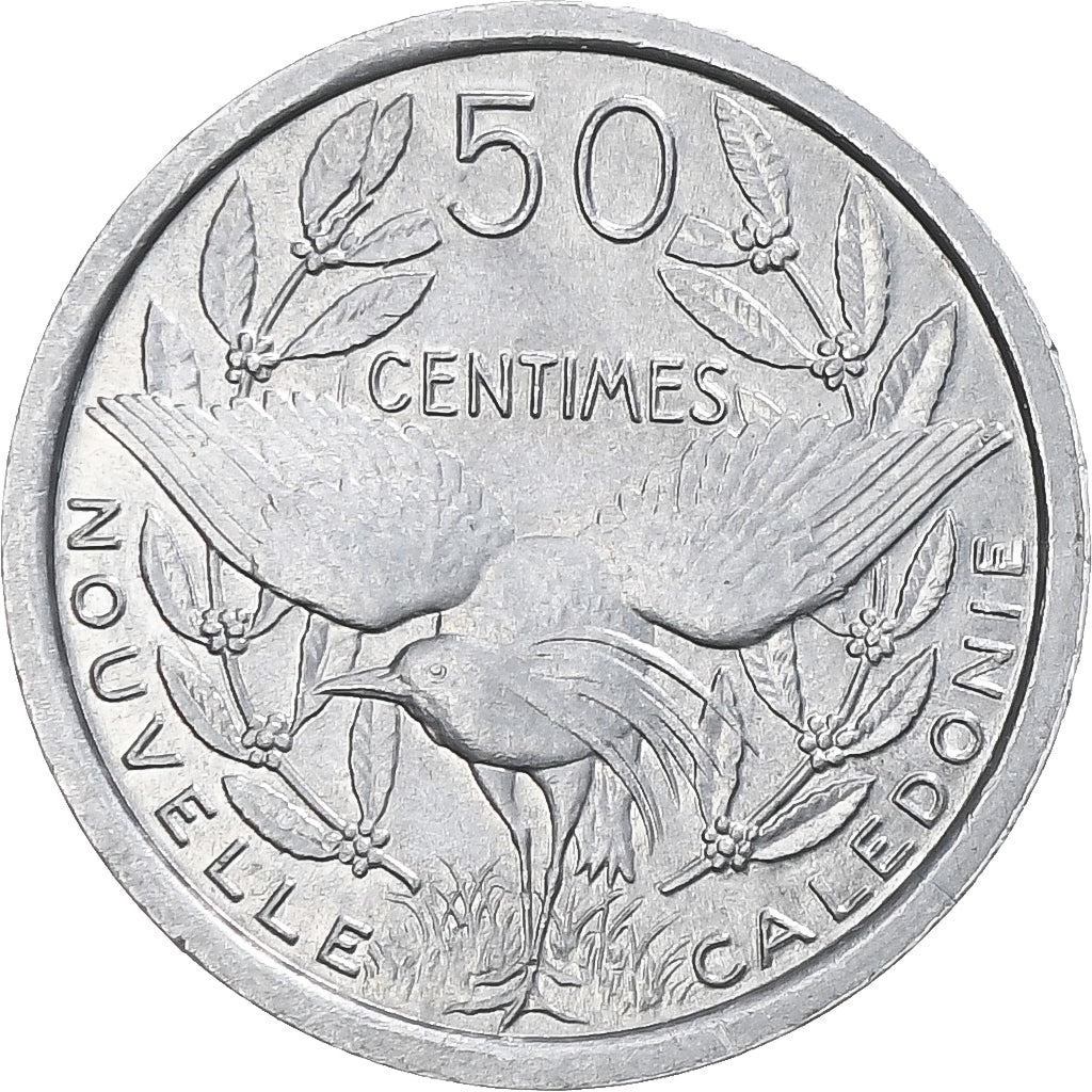 Coin, New Caledonia, 50 Centimes, 1949, Paris, MS(63), Aluminum, KM:1