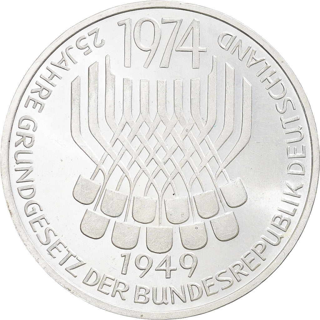 Coin, GERMANY - FEDERAL REPUBLIC, 5 Mark, 1962, Stuttgart, Germany, MS(63)