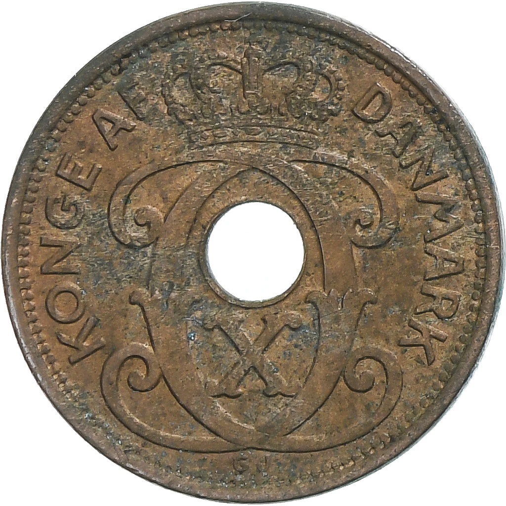 Danemark, Christian X, Ore, 1927, Copenhagen, Bronze, TB, KM:826.1