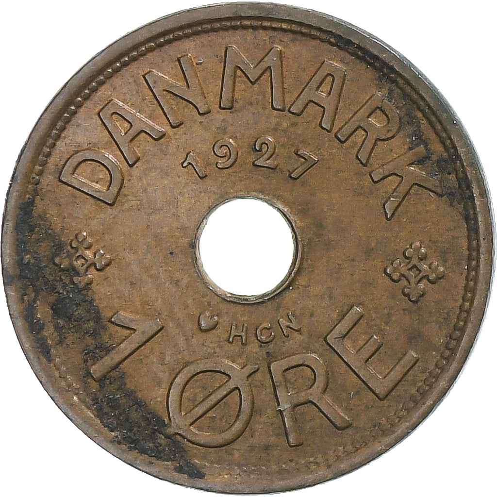 Danemark, Christian X, Ore, 1927, Copenhagen, Bronze, TB, KM:826.1