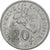 Nova Caledónia, 20 Francs, 1972, Paris, Níquel, AU(55-58), KM:12