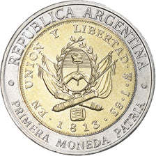 Argentina, Peso, 1995, Bi-Metallic, MS(63), KM:112.3
