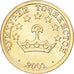 Moneda, Tayikistán, 5 Drams, 2001, St. Petersburg, SC, Latón recubierto de