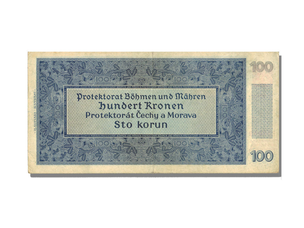 Bohemia and Moravia, 100 Korun, 1940-08-20, EF(40-45)