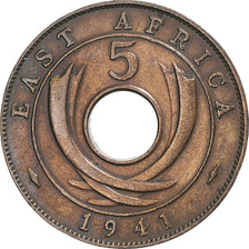 EAST AFRICA, George VI, 5 Cents, 1941, Bronze, EF(40-45), KM:25.1