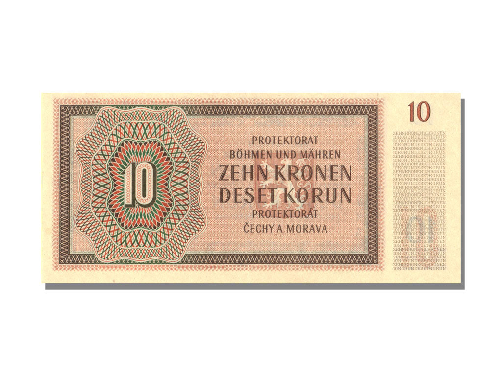 Bohemia and Moravia, 10 Korun, 1942, 1942-07-08, UNC(65-70)