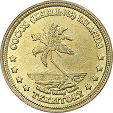 COCOS (KEELING) ISLANDS, 2 Dollars, 2004, Roger Williams , Brass, AU(55-58)