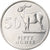 Zambia, 50 Ngwee, 1992, British Royal Mint, Nickel platerowany stalą, MS(63)