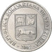 Venezuela, 12-1/2 Centimos, 2007, Maracay, Nickel plated steel, STGL, KM:90