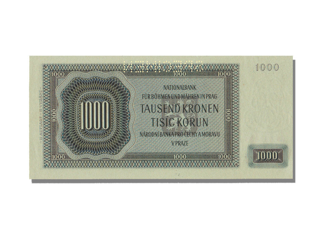 Banknote, Bohemia and Moravia, 1000 Korun, 1942, 1942-10-24, UNC(65-70)