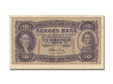 Norway, 10 Kroner, 1943, KM #8c, UNC(65-70), E