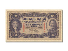 Norway, 10 Kroner, 1944, KM #8c, UNC(65-70), E