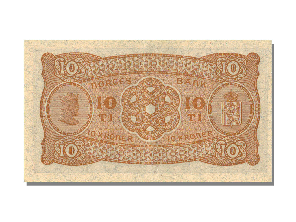 Norway, 10 Kroner, 1943, UNC(65-70), E