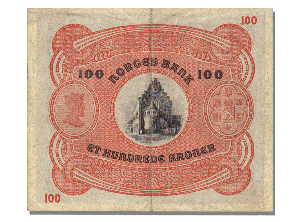 Banknote, Norway, 100 Kroner, 1943, UNC(60-62)