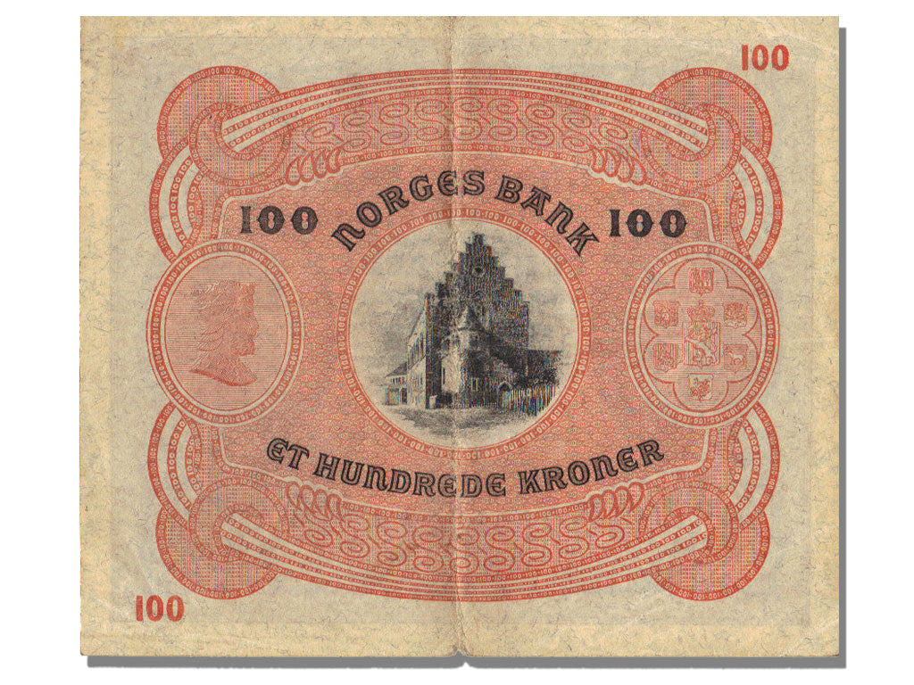 Banknote, Norway, 100 Kroner, 1943, AU(55-58)