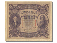 Norway, 100 Kroner, 1941, KM #10c, EF(40-45), B