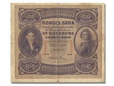 Geldschein, Norwegen, 100 Kroner, 1940, SS