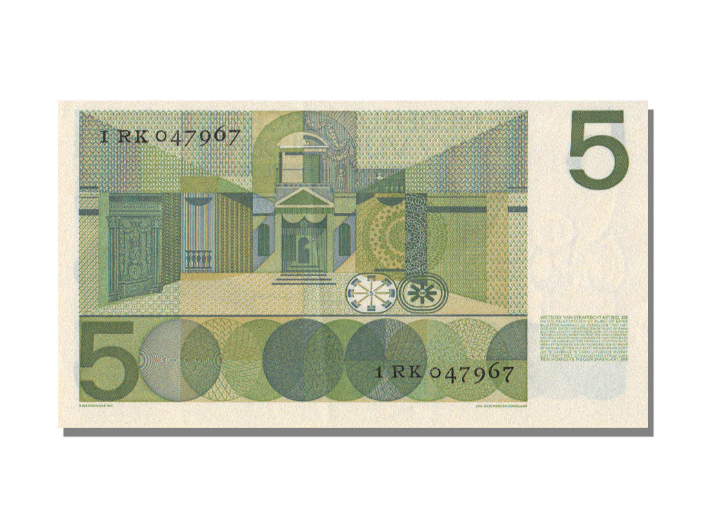 Netherlands, 5 Gulden, 1966, KM #90a, 1966-04-26, UNC(65-70), 1RK