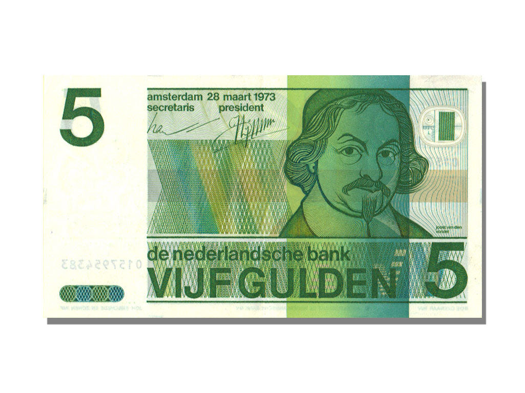 Netherlands, 5 Gulden, 1973, KM #95a, 1973-03-28, UNC(65-70)