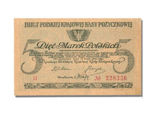 Poland, 5 Marek, 1919, KM #20a, 1919-05-17, UNC(65-70), IJ