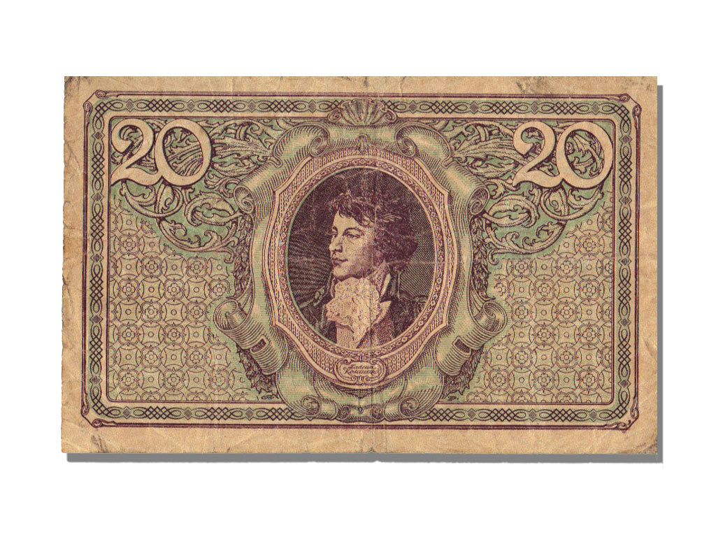 Poland, 20 Marek, 1919, 1919-05-17, VF(30-35)