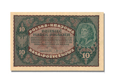 Poland, 10 Marek, 1919, KM #25, 1919-08-23, UNC(63), EF
