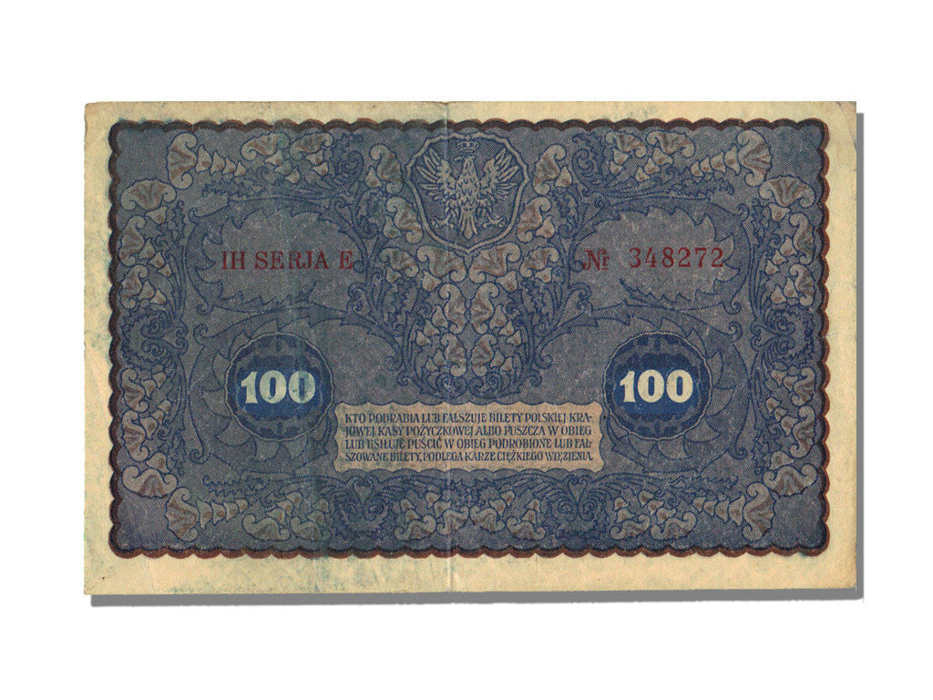 Banknote, Poland, 100 Marek, 1919, 1919-08-23, VF(20-25)