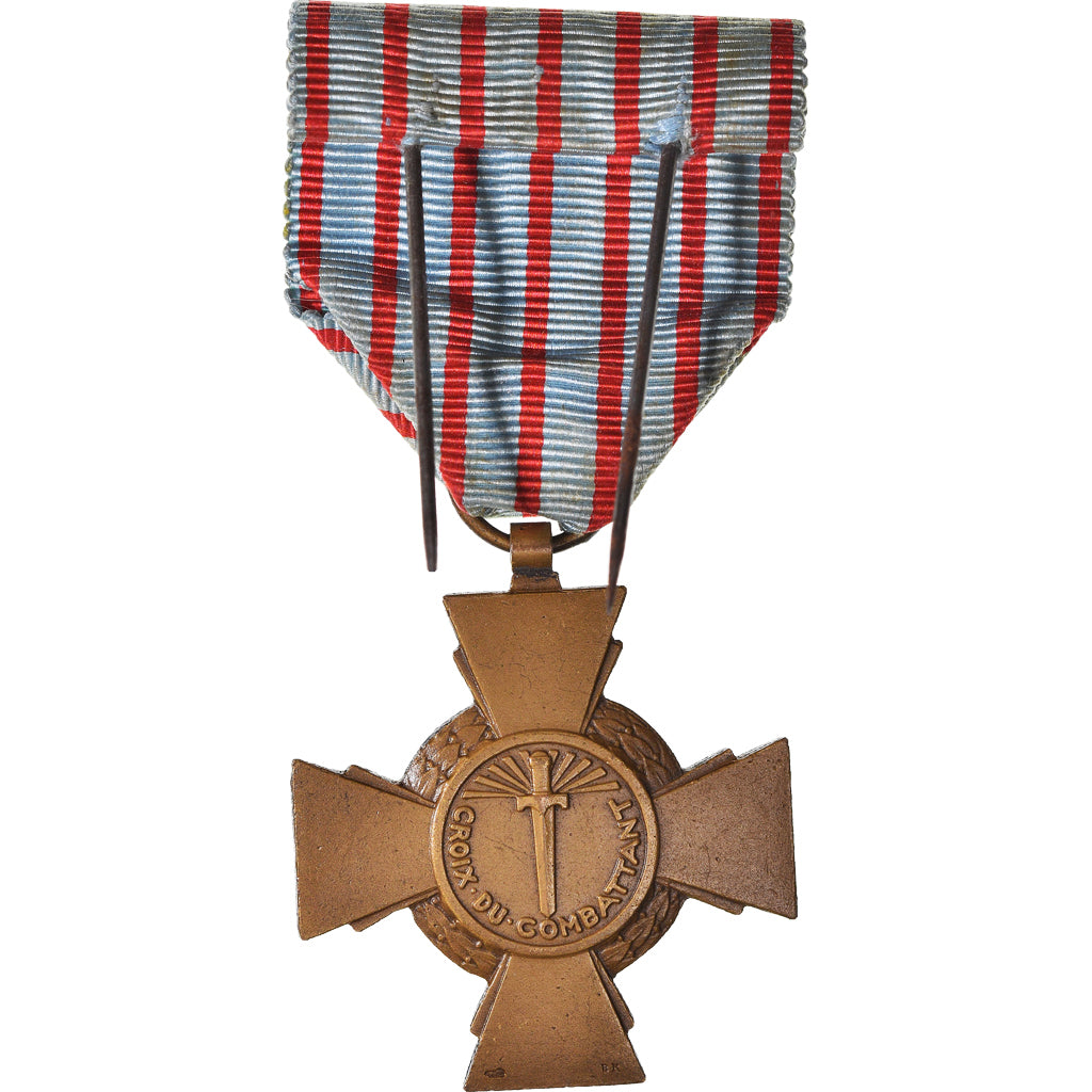 France, Croix du Combattant de 1914-1918, WAR, Medal, Very Good Quality, Bronze