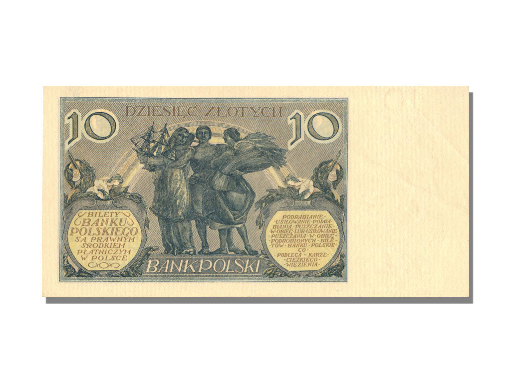 Poland, 10 Zlotych, 1929, KM #69, 1928-07-20, UNC(63), DZ