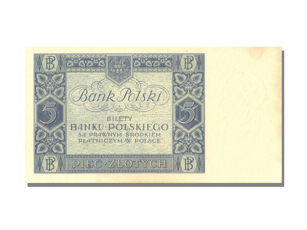 Banknote, Poland, 5 Zlotych, 1930, 1930-01-02, UNC(65-70)