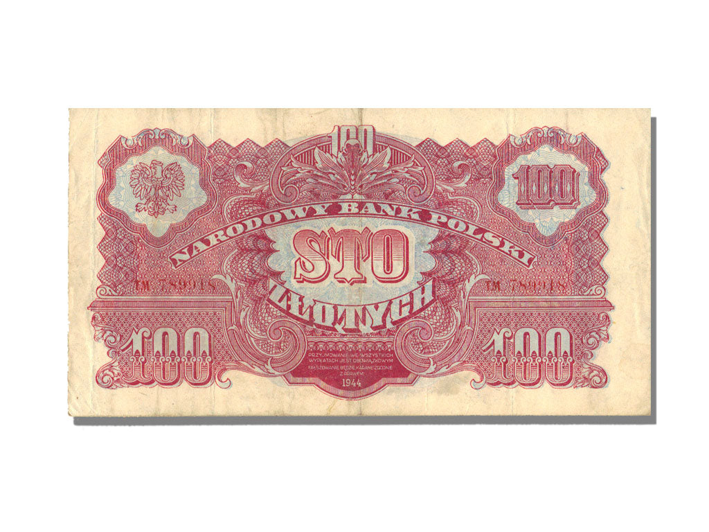 Poland, 100 Zlotych, 1944, EF(40-45)