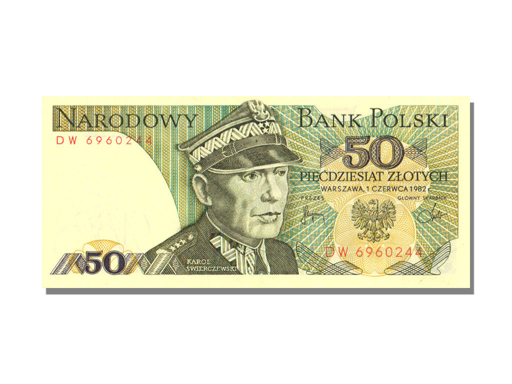 Poland, 50 Zlotych, 1982, KM #142b, UNC(65-70), DW