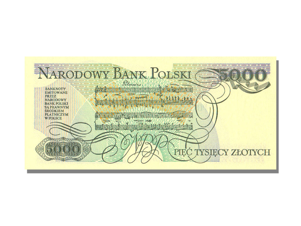 Poland, 5000 Zlotych, 1988, 1988-12-01, UNC(65-70)