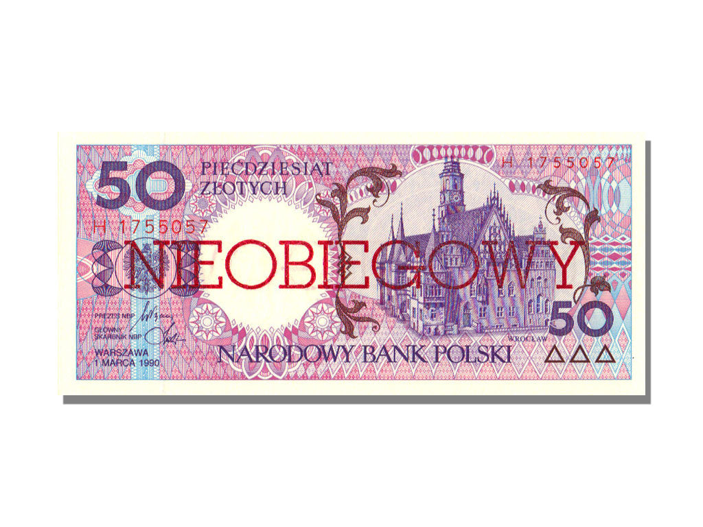 Poland, 50 Zlotych, 1990, KM #169a, 1990-03-01, UNC(65-70), H