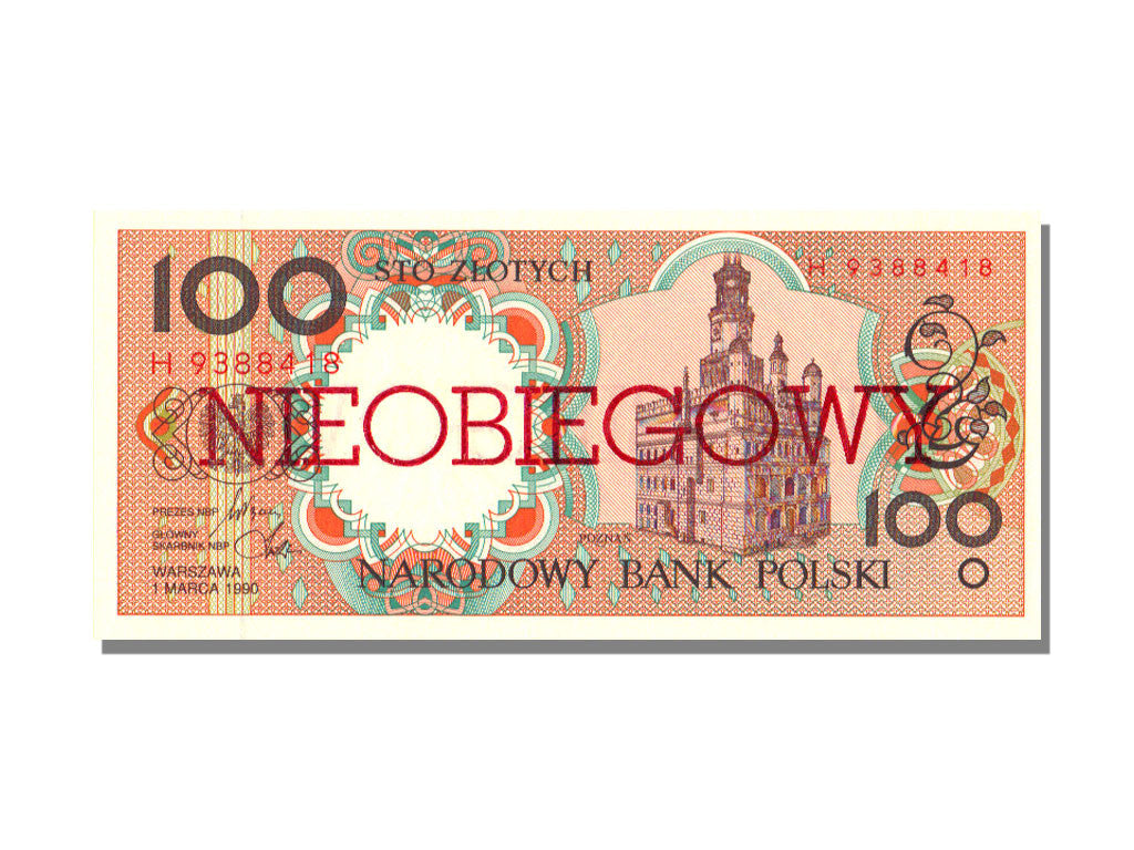 Poland, 100 Zlotych, 1990, KM #170a, 1990-03-01, UNC(65-70), H