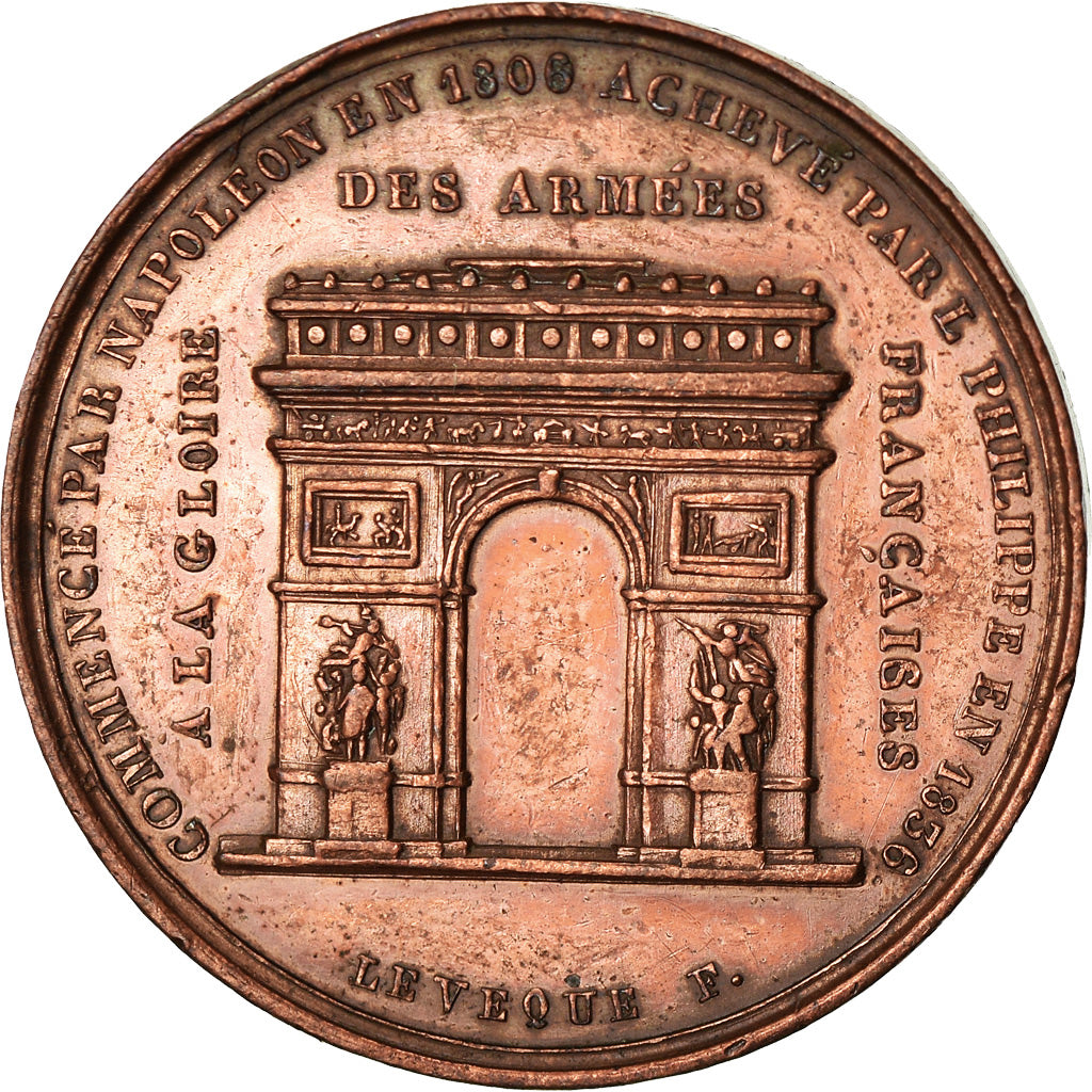 Francia, Token, Napoléon Ier, Louis Philippe Ier, L'Arc de Triomphe, 1836