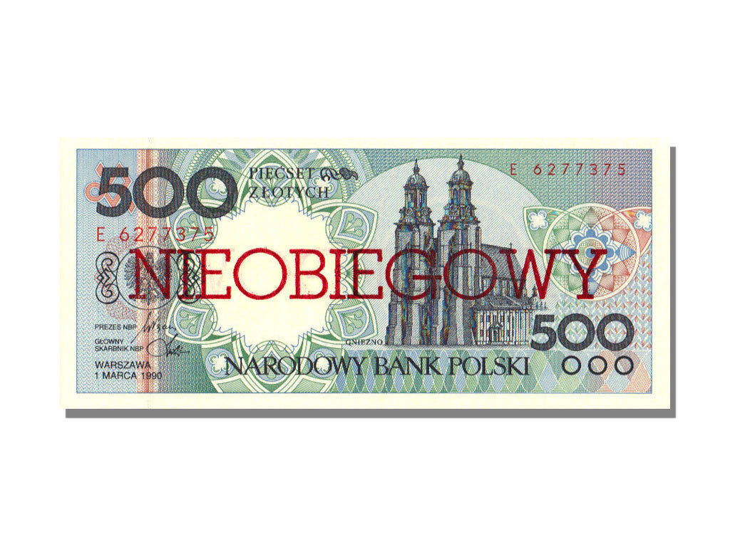 Poland, 500 Zlotych, 1990, KM #172a, 1990-03-01, UNC(65-70), E