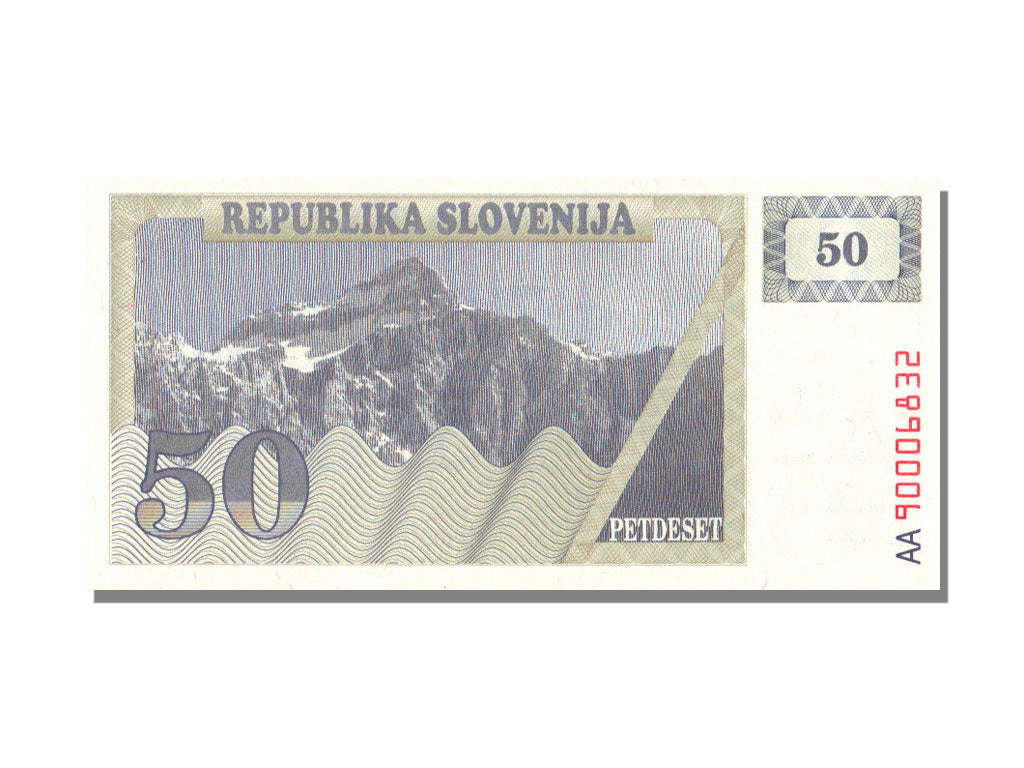 Slovenia, 50 Tolarjev, 1990, UNC(65-70), AA