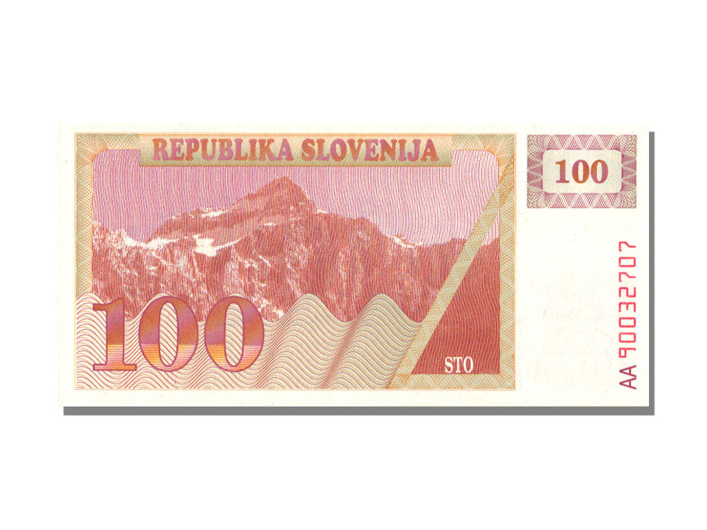 Slovenia, 100 Tolarjev, 1990, UNC(65-70), AA
