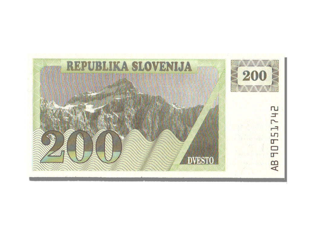 Slovenia, 200 Tolarjev, 1990, UNC(65-70), AB