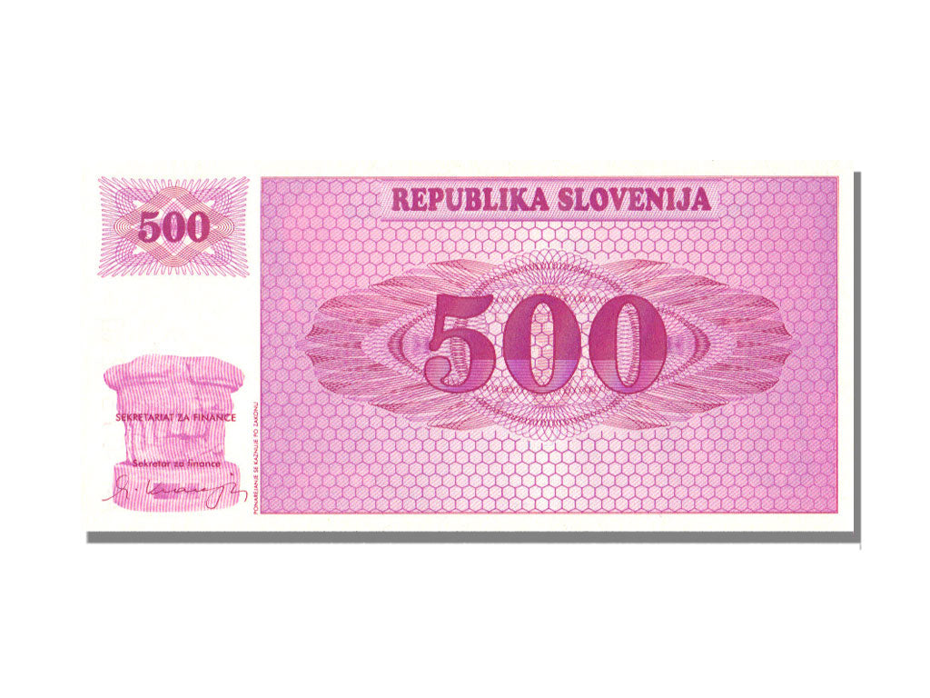Slovenia, 500 Tolarjev, 1990, UNC(65-70), AA