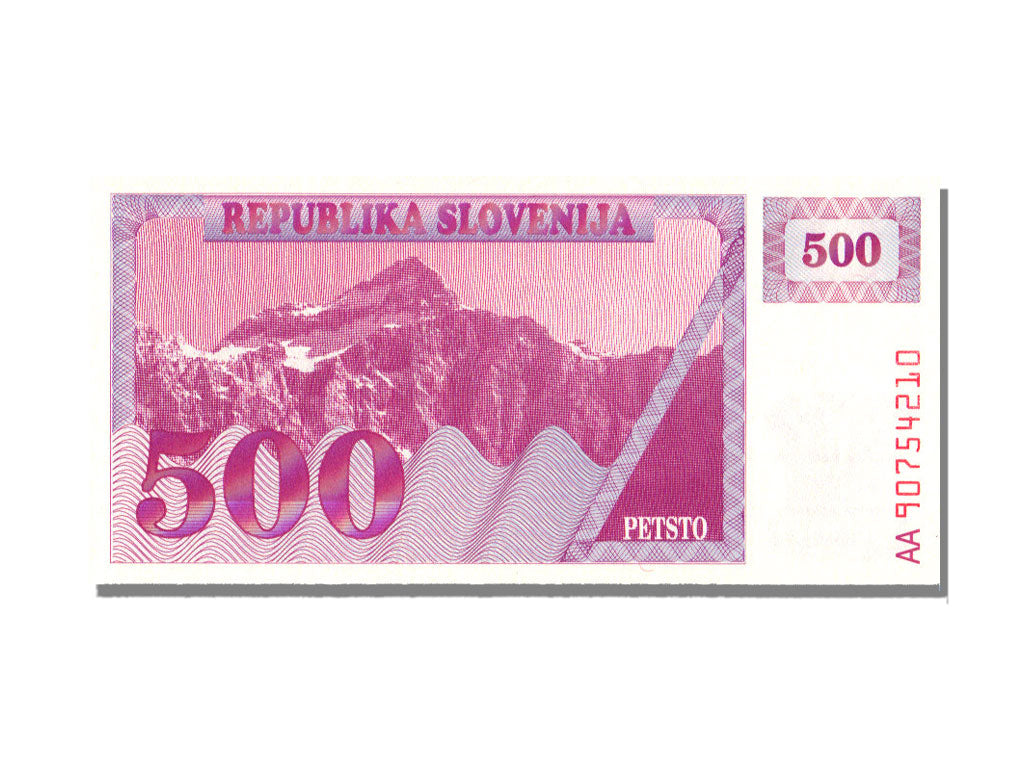 Slovenia, 500 Tolarjev, 1990, UNC(65-70), AA