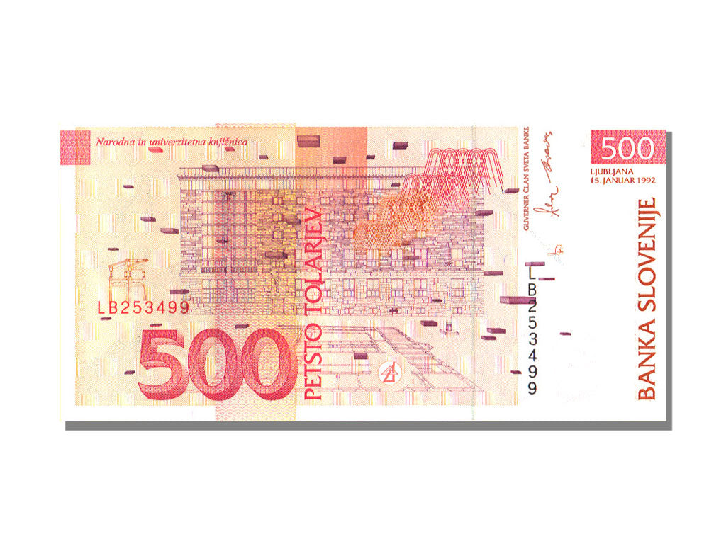 Slovenia, 500 Tolarjev, 1992, 1992-01-15, UNC(65-70)