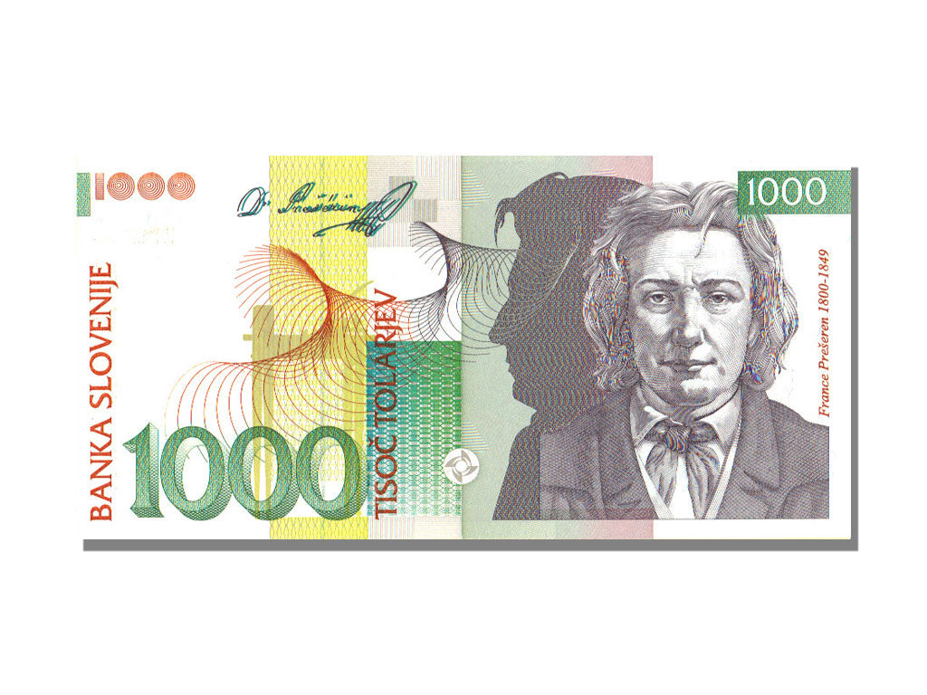 Slovenia, 1000 Tolarjev, 1992, 1992-01-15, UNC(65-70)