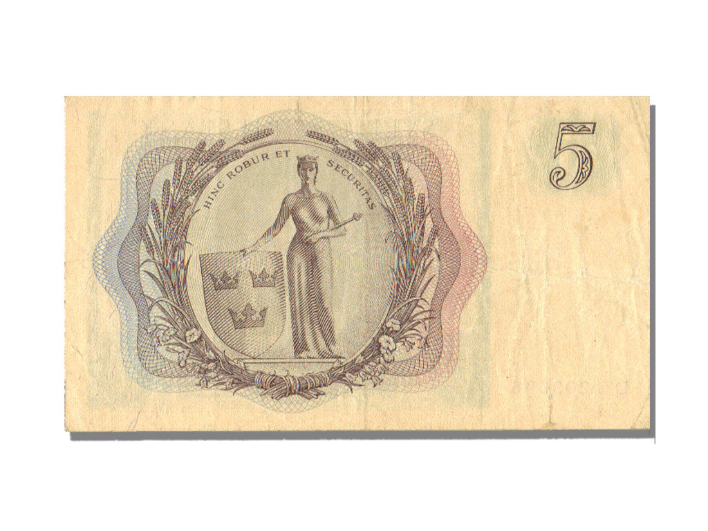 Sweden, 5 Kronor, 1954, KM #42a, AU(50-53), DC