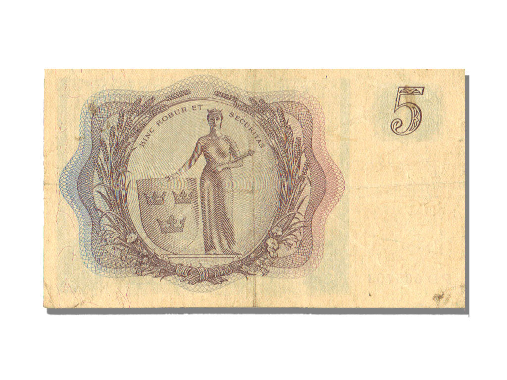 Sweden, 5 Kroner, 1960, AU(55-58), PD